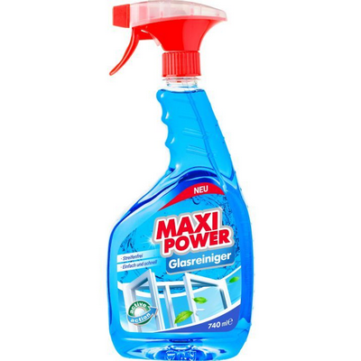 MAXI POWER Засіб д/миття скла 740мл